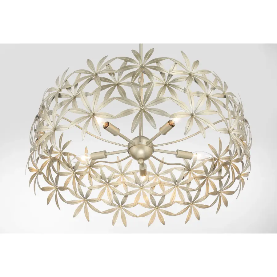 Flower Child 5-Light Pendant in Ambry Gold - Image 4