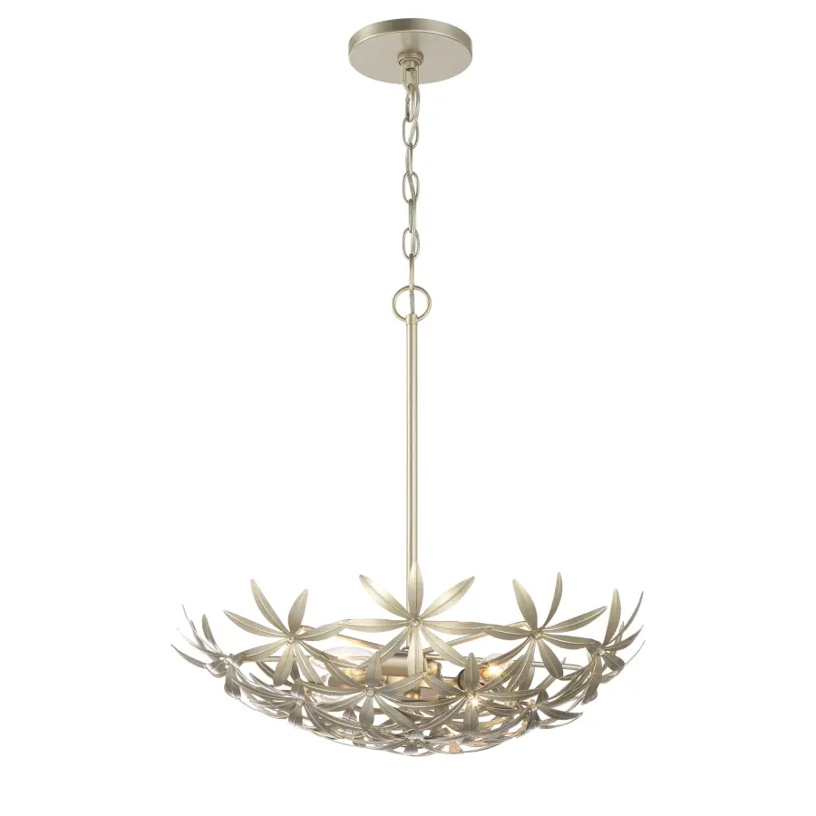 Flower Child 4-Light Pendant in Ambry Gold - Image 1
