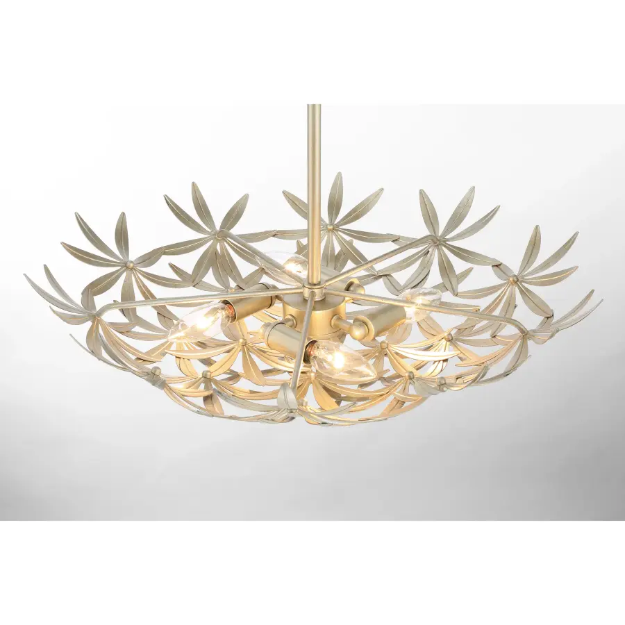 Flower Child 4-Light Pendant in Ambry Gold - Image 3