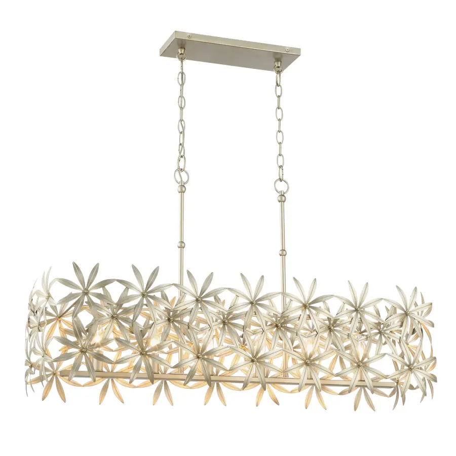 Flower Child 6-Light Island Chandelier in Ambry Gold - Image 1
