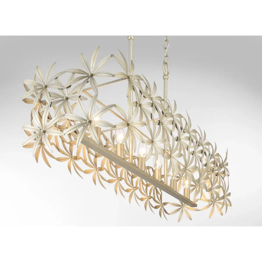 Flower Child 6-Light Island Chandelier in Ambry Gold - Image 4
