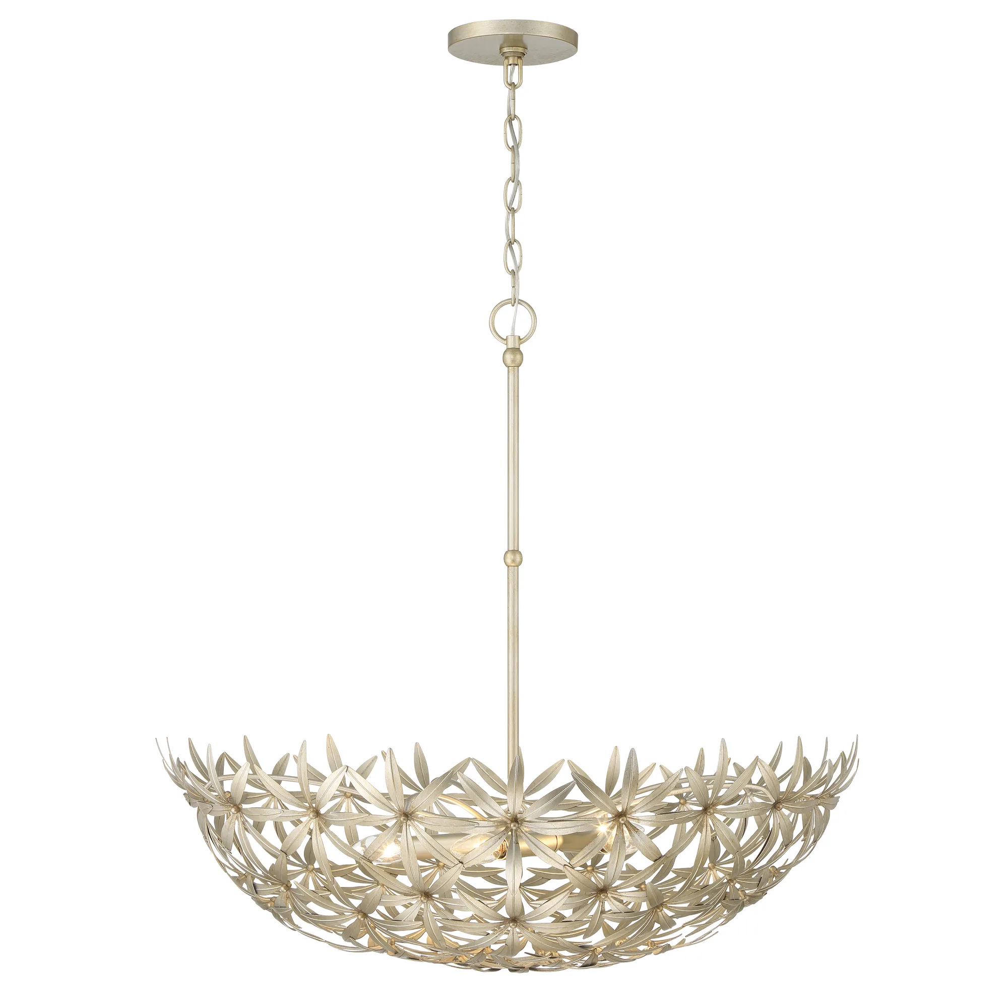 Flower Child 5-Light Pendant in Ambry Gold