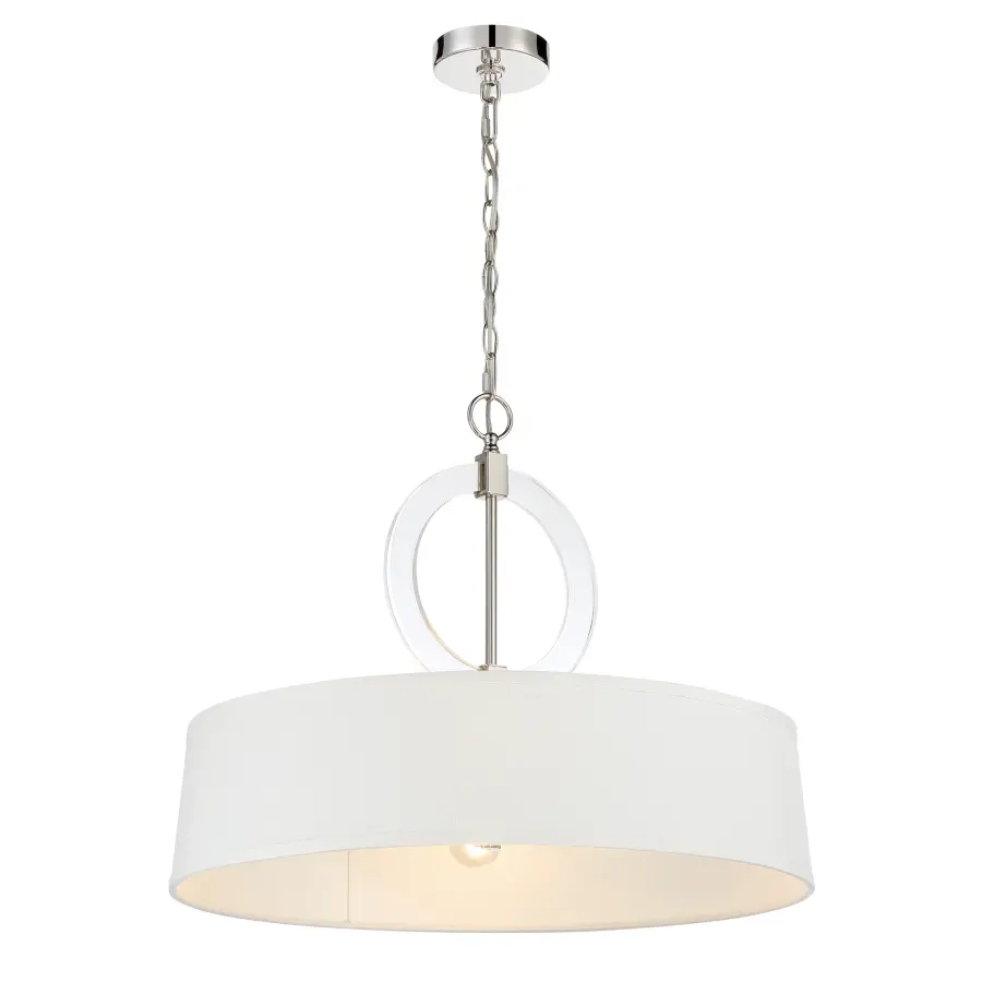 Cape Coral 4-Light Pendant in Polished Nickel - Image 5