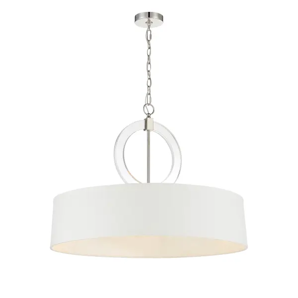 Elegant Traditional Pendant with Versatile Polished Nickel Finish - Image 1