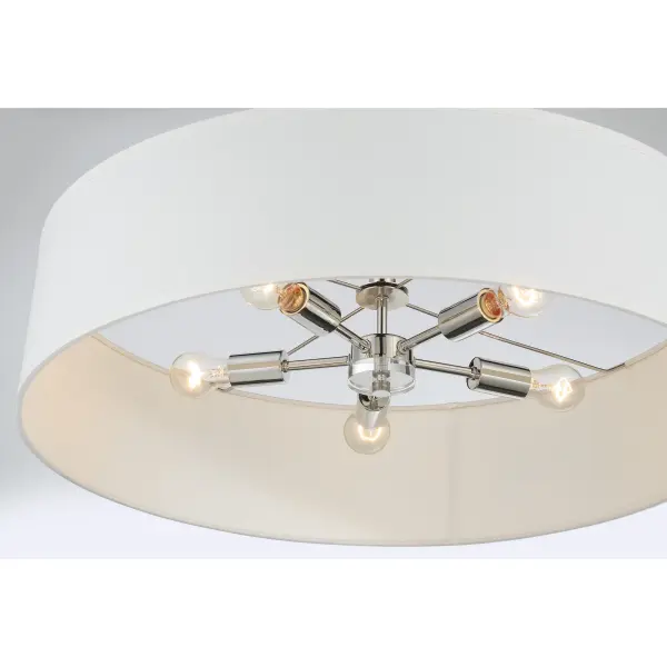Elegant Traditional Pendant with Versatile Polished Nickel Finish - Image 3