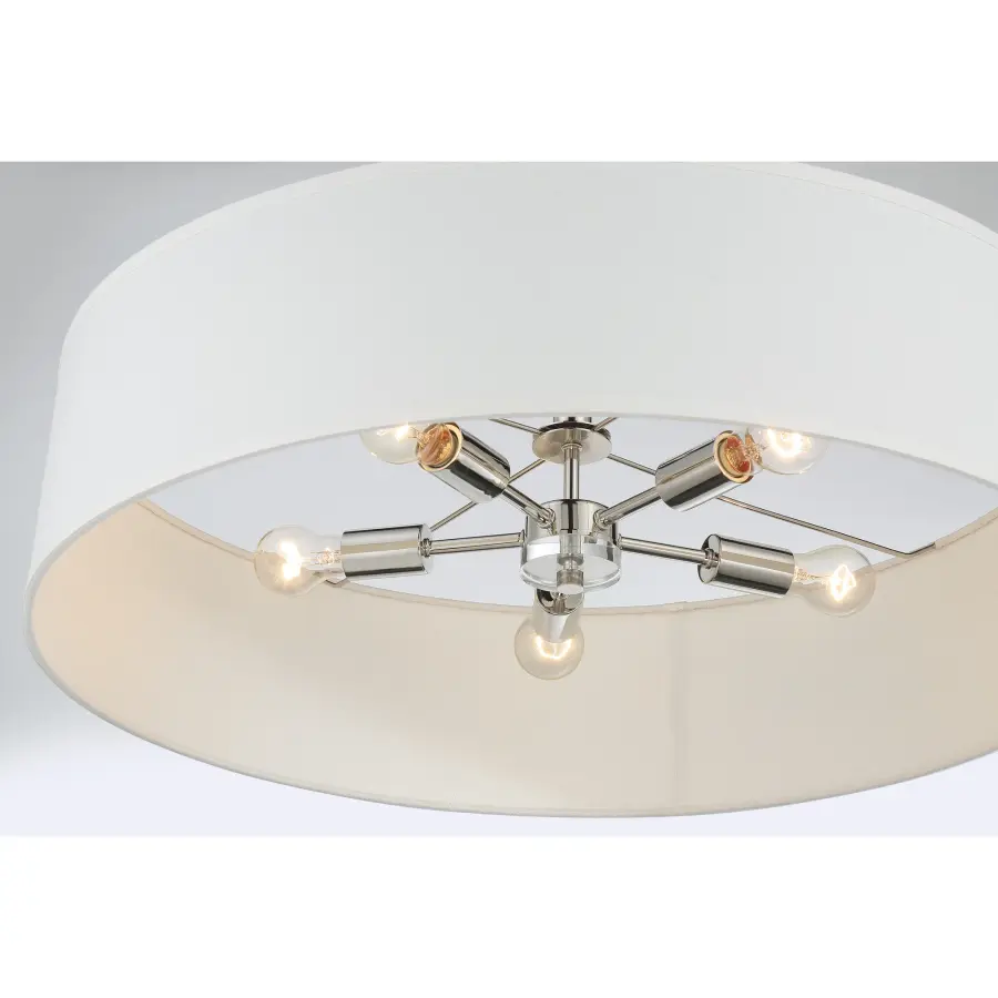 Elegant Traditional Pendant with Versatile Polished Nickel Finish - Image 3