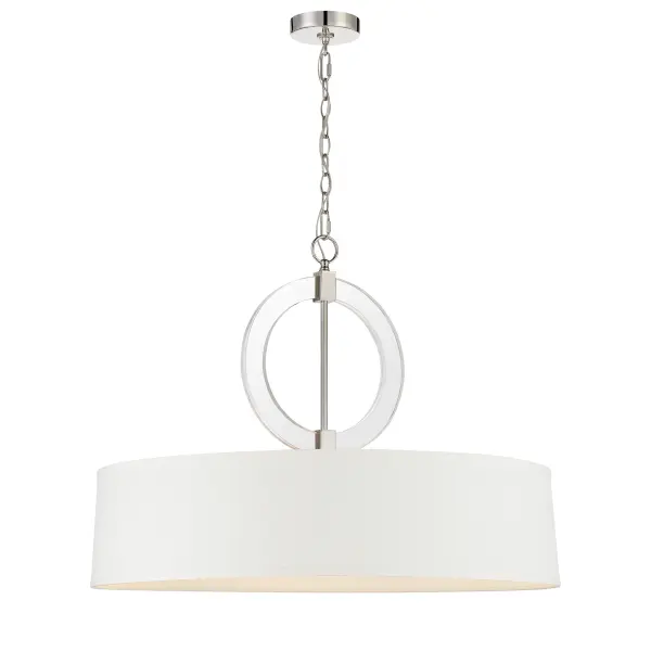 Cape Coral 5-Light Pendant in Polished Nickel - Image 5