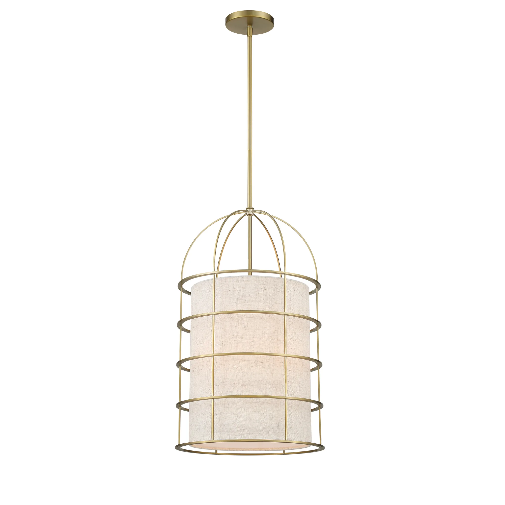 Gateway Park 4-Light Pendant in Soft Brass