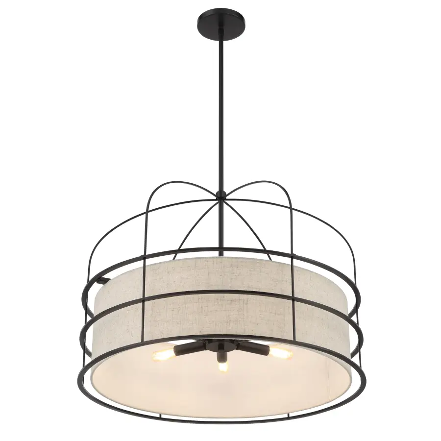 Gateway Park 6-Light Pendant in Coal Black - Image 2