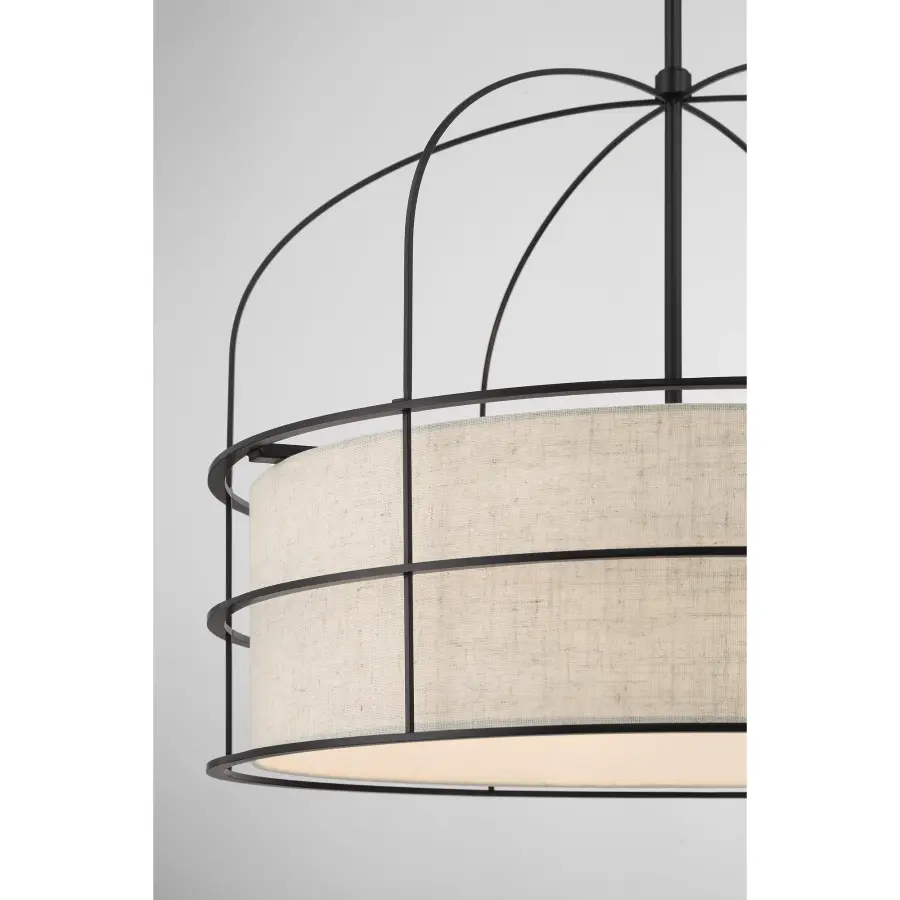 Gateway Park 6-Light Pendant in Coal Black - Image 3