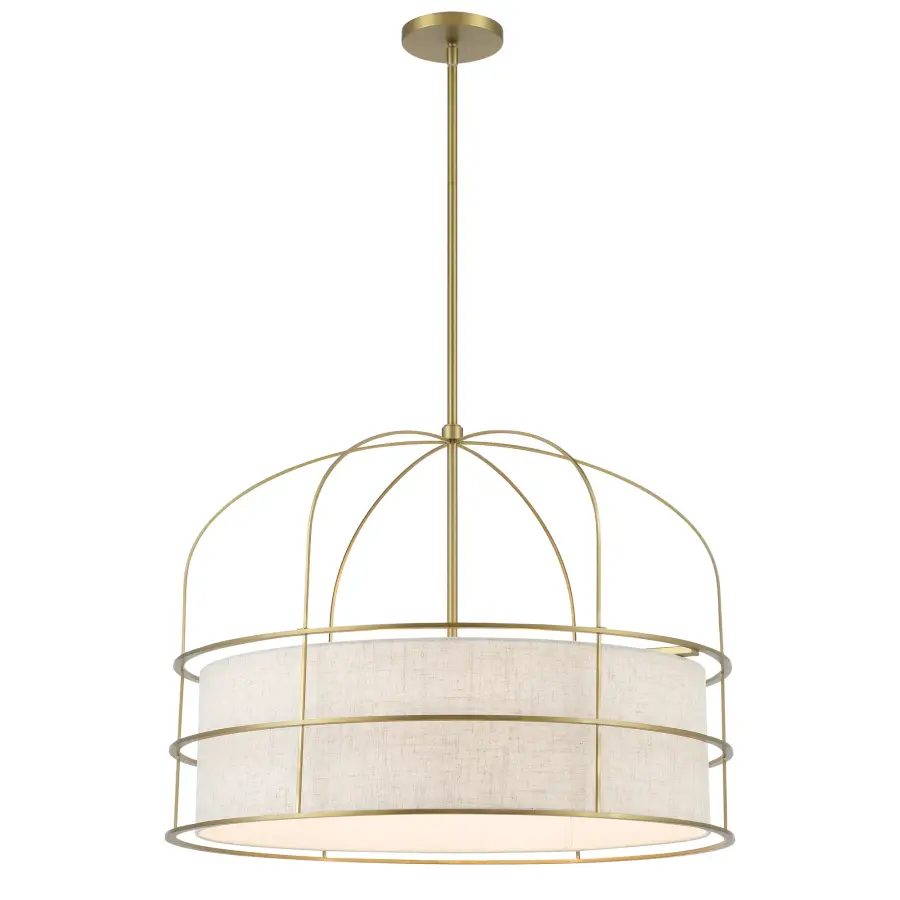 Gateway Park 6-Light Pendant in Soft Brass - Image 1