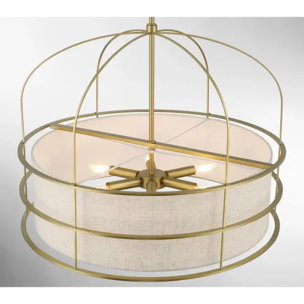 Gateway Park 6-Light Pendant in Soft Brass - Image 3