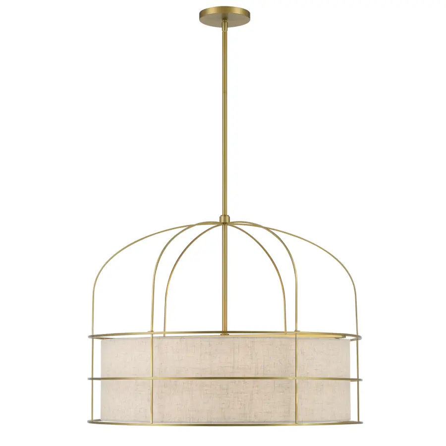 Gateway Park 6-Light Pendant in Soft Brass - Image 6