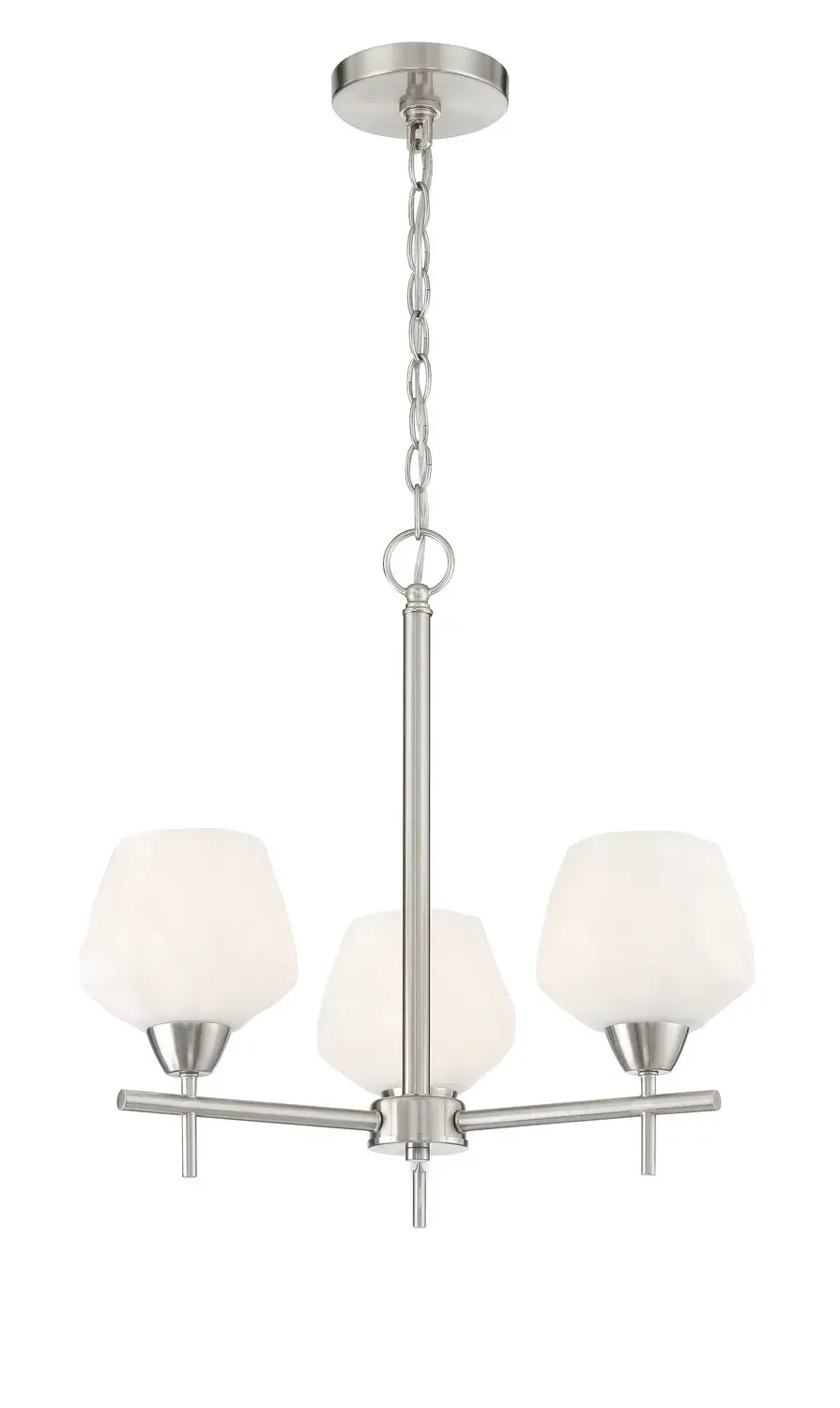 Camrin 3-Light Chandelier in Brushed Nickel