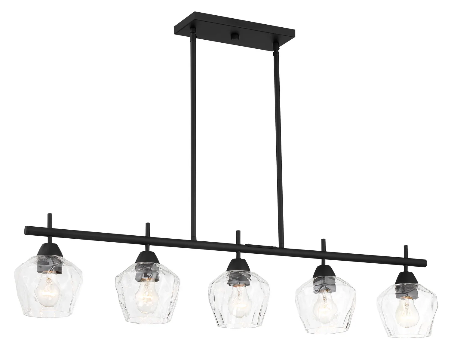 Camrin Five Light Island Pendant in Coal