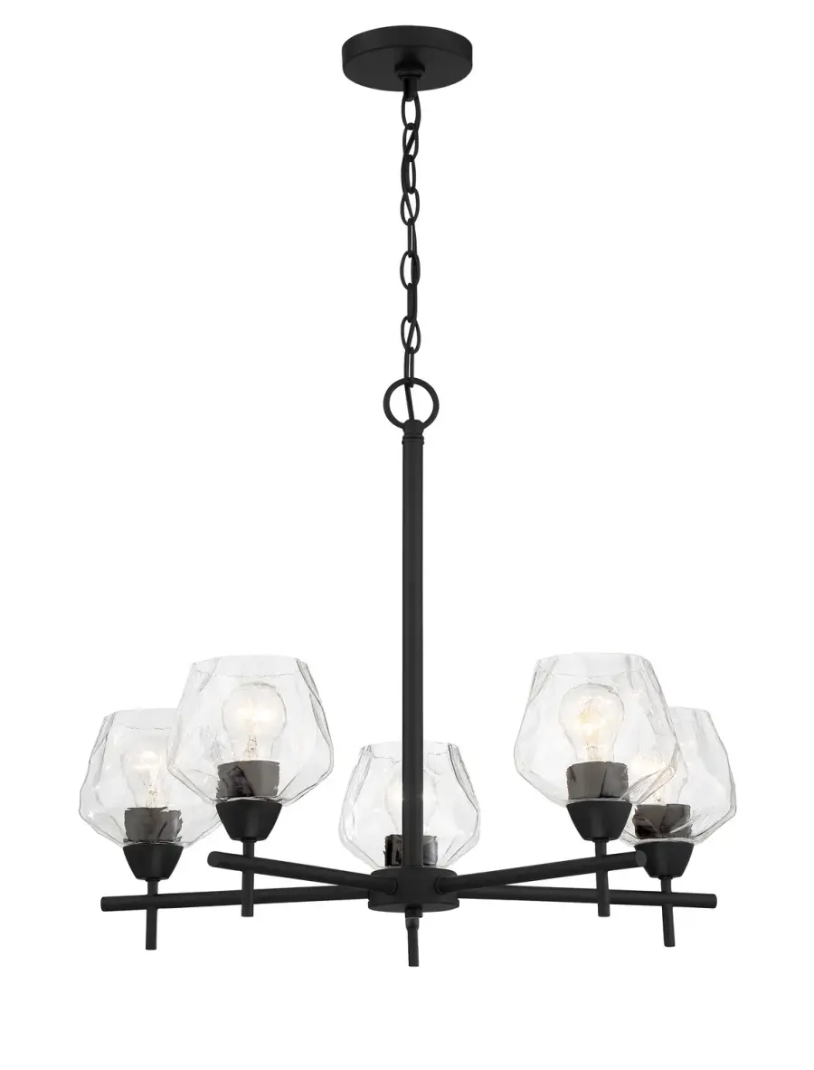 Camrin 5-Light Chandelier in Coal Black