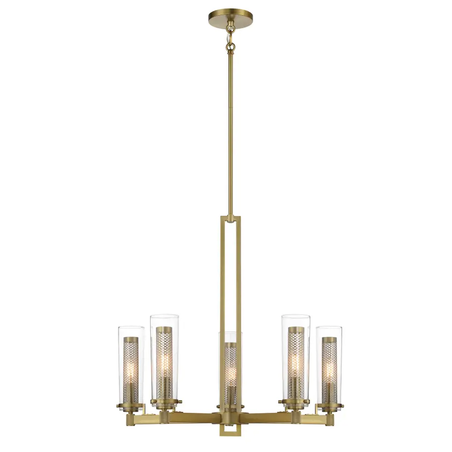 Emmerham 5-Light Chandelier in Soft Brass - Image 1