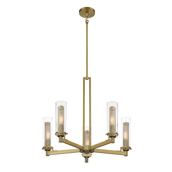 Emmerham 5-Light Chandelier in Soft Brass - Image 5