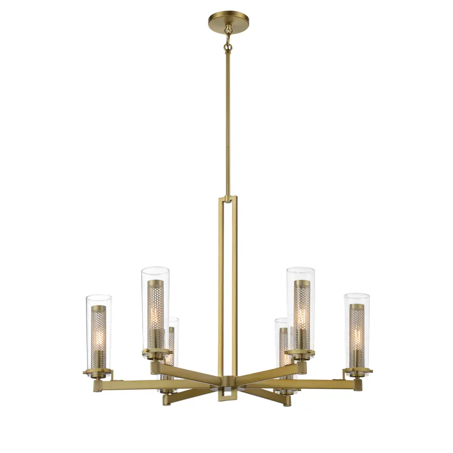 Emmerham 6-Light Chandelier in Soft Brass - Image 3