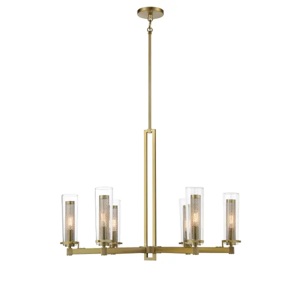 Emmerham 6-Light Chandelier in Soft Brass - Image 4
