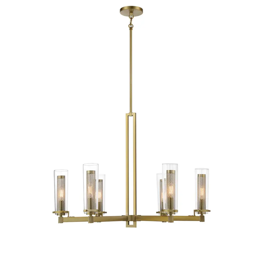Emmerham 6-Light Chandelier in Soft Brass - Image 4