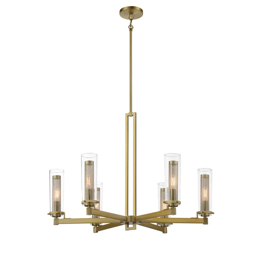 Emmerham 6-Light Chandelier in Soft Brass - Image 6