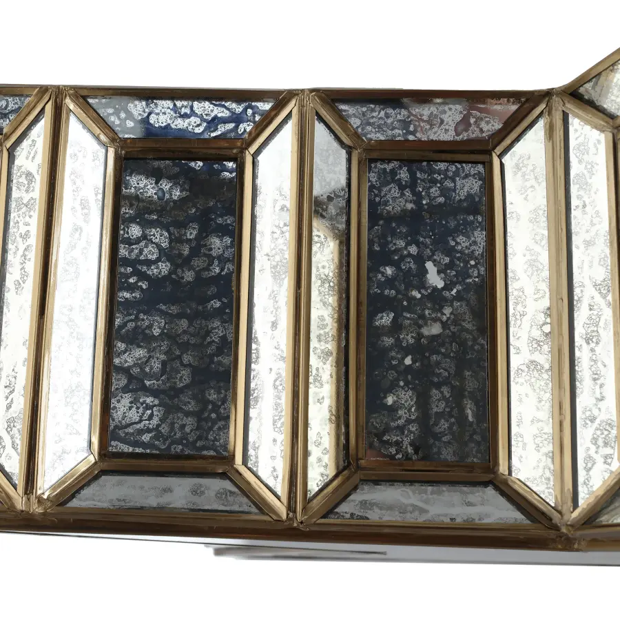 Versatile Transitional Pendant with Artisan Brass and Mercury Glass - Image 2