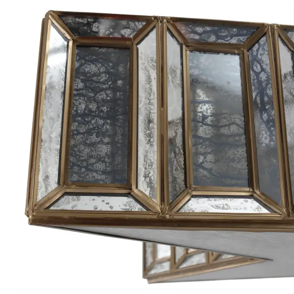 Versatile Transitional Pendant with Artisan Brass and Mercury Glass - Image 3