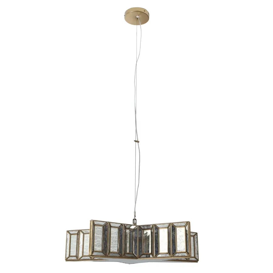 Versatile Transitional Pendant with Artisan Brass and Mercury Glass - Image 6