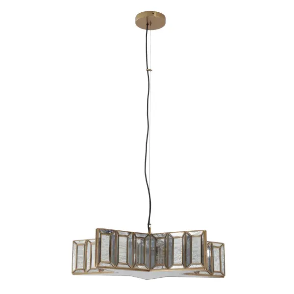 Lone Star 5-Light Pendant in Artisan Brass - Image 8