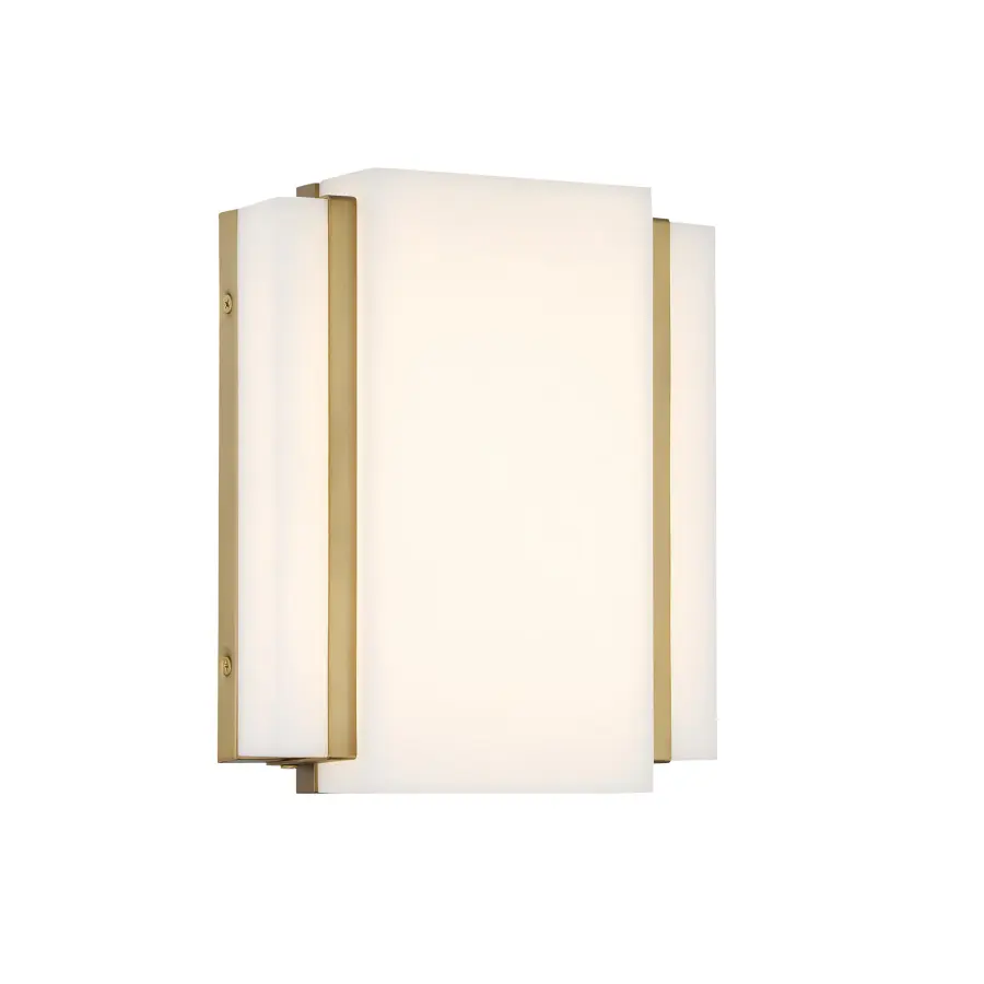 Tanzac 10" LED Wall Sconce in Soft Brass - Image 1