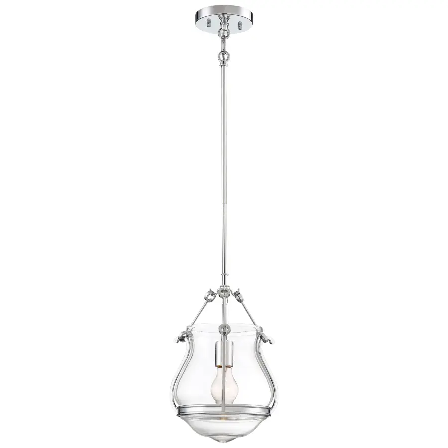 Atrio 1-Light Mini Pendant in Chrome - Image 1