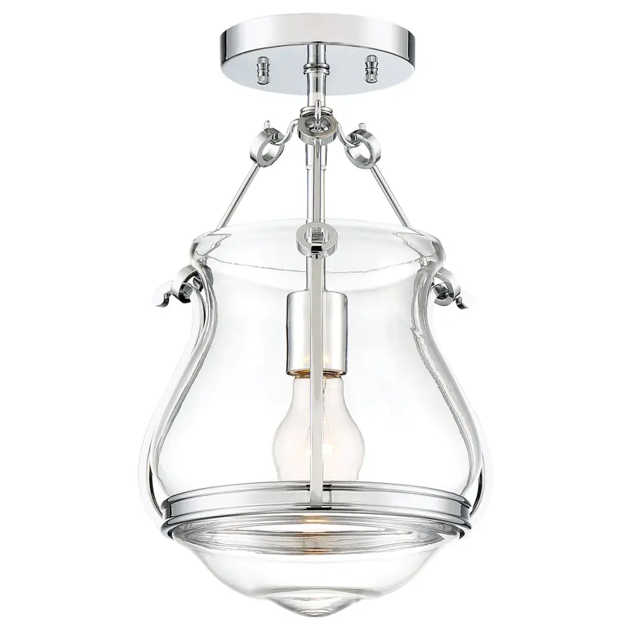 Atrio 1-Light Mini Pendant in Chrome - Image 2