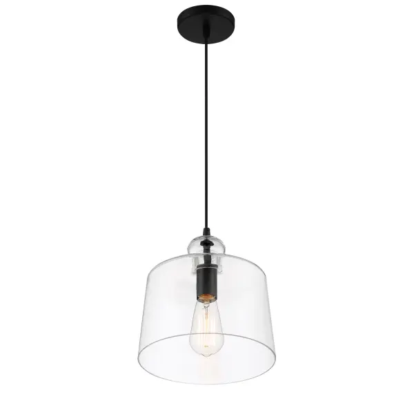 Clarity 1-Light Pendant in Coal Black - Image 6