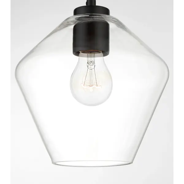 Clarity 1-Light Pendant in Coal Black - Image 2
