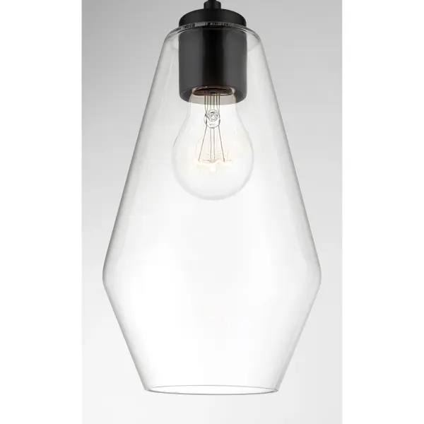 Clarity 1-Light Pendant in Coal Black - Image 2