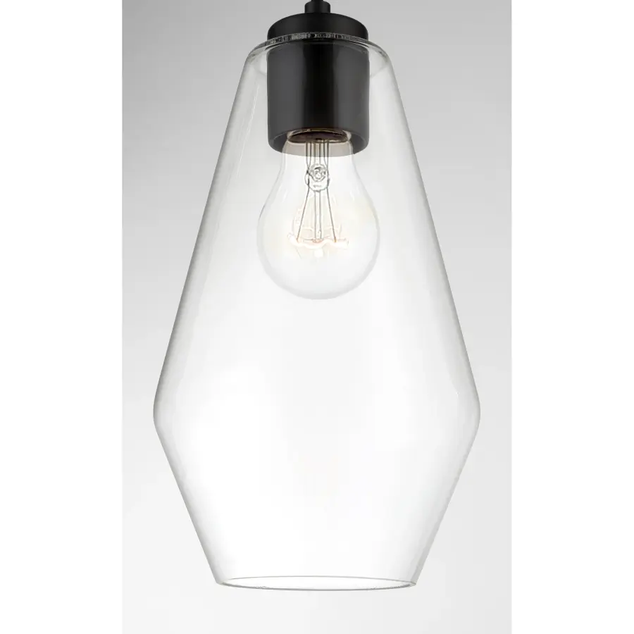 Clarity 1-Light Pendant in Coal Black - Image 2