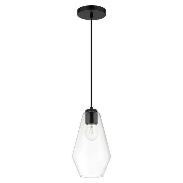 Clarity 1-Light Pendant in Coal Black - Image 4