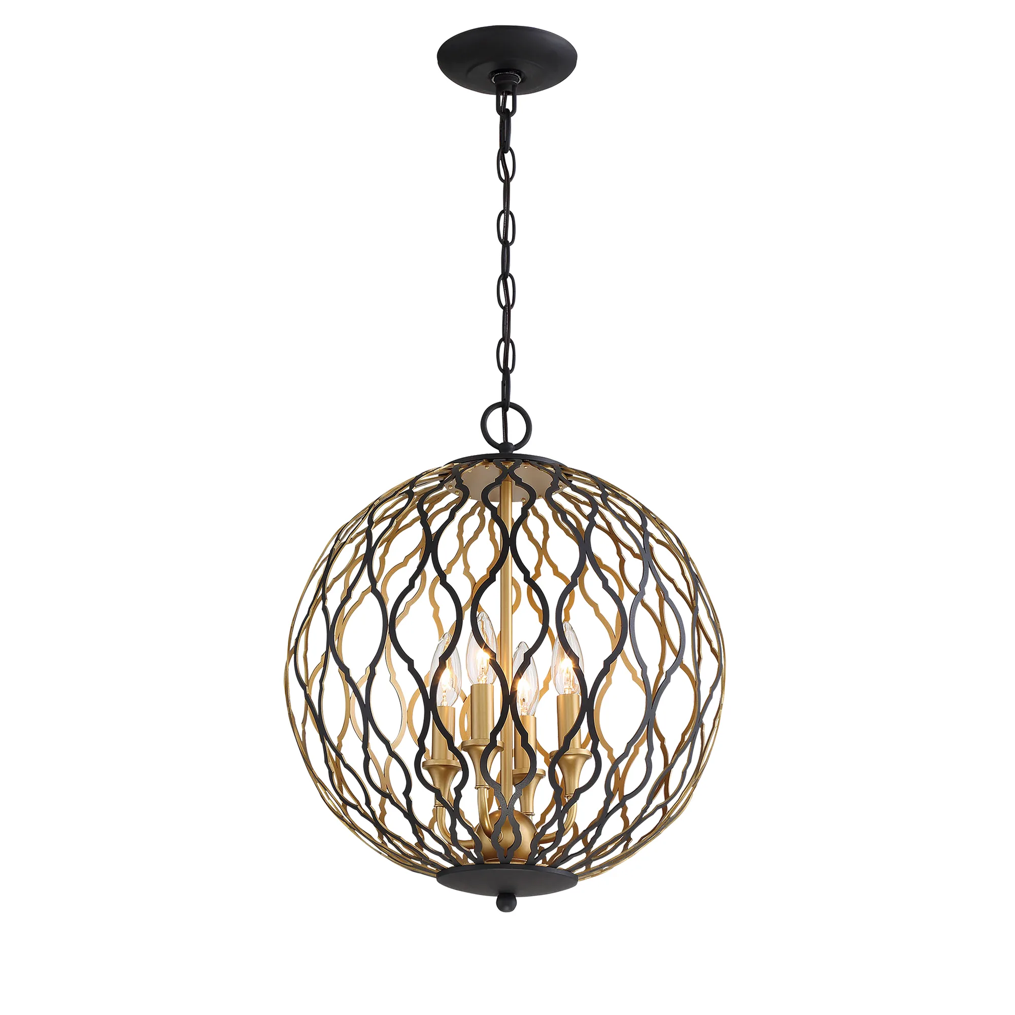 Gilded Glam 4-Light Pendant