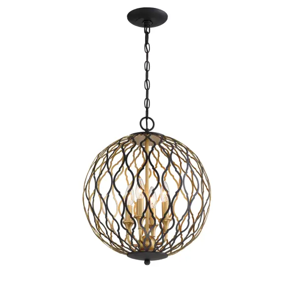 The Gilded Glam pendant combines contemporary styling with luxurious honey gold accents. Its 16-inch width makes it perfect for intimate dining spaces or kitchen islands, while the dimmable feature allows mood customization.
