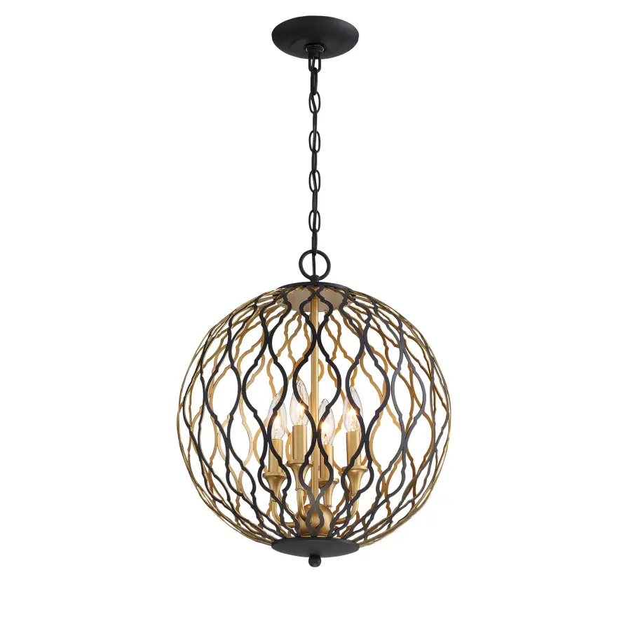 Gilded Glam 4-Light Pendant