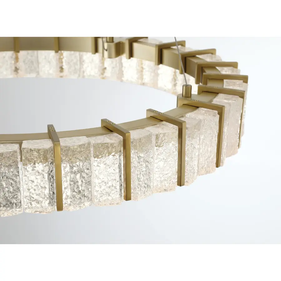Sevryn LED Pendant in Soft Brass - Image 3