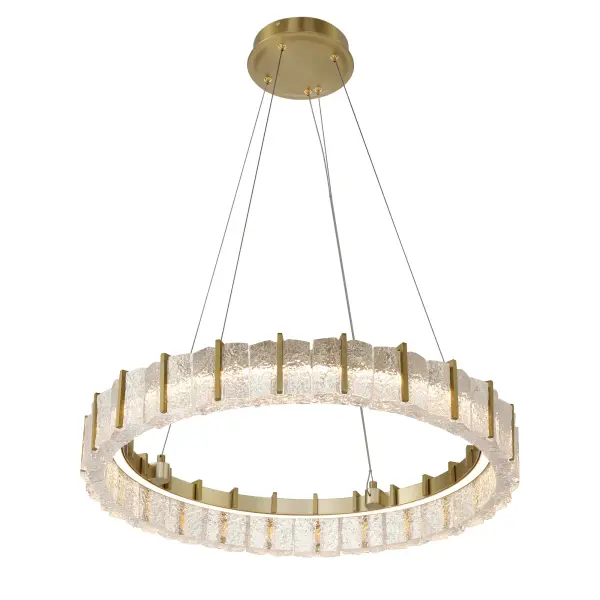 Sevryn LED Pendant in Soft Brass - Image 5