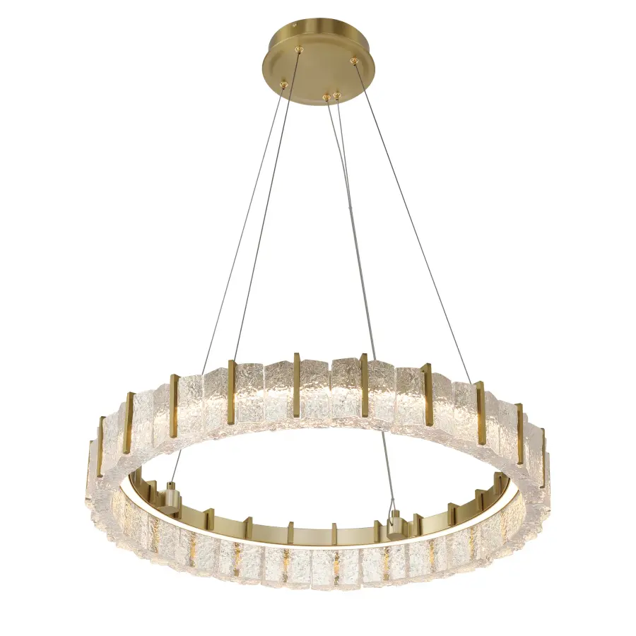 Sevryn LED Pendant in Soft Brass - Image 5