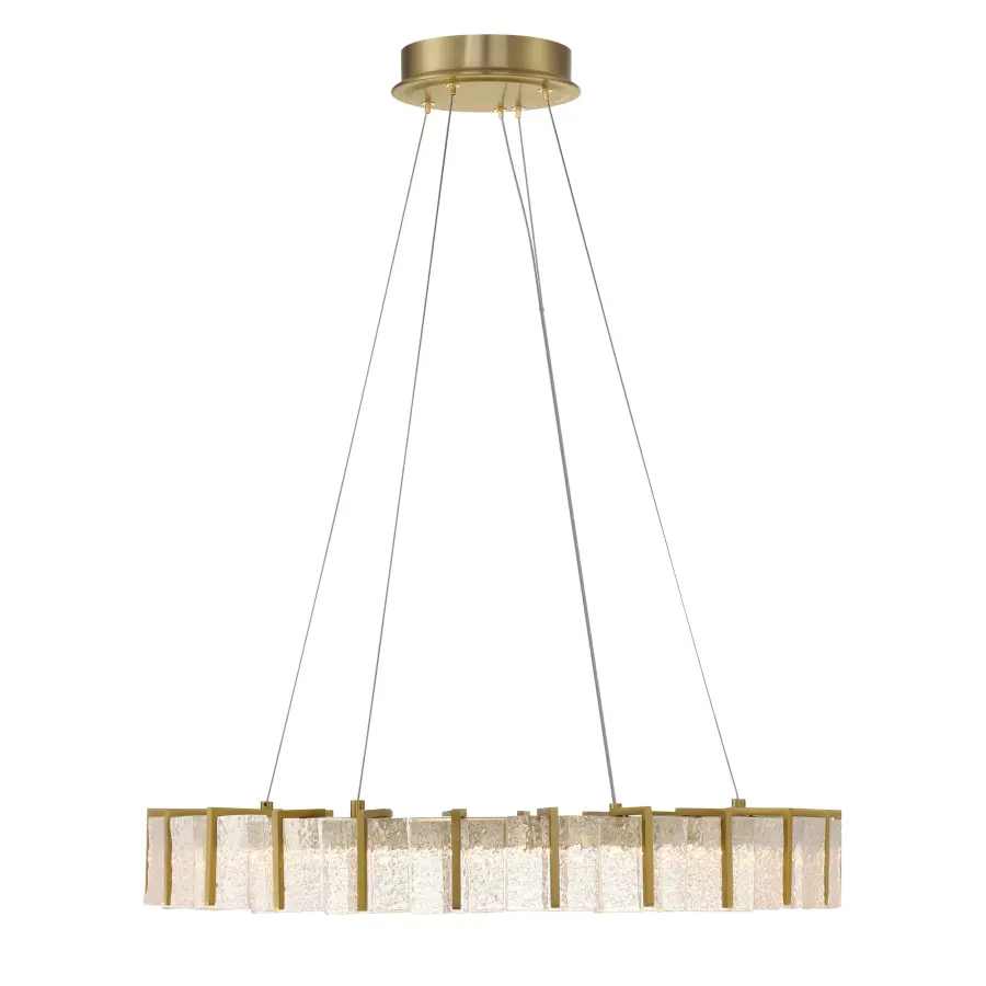 Sevryn LED Pendant in Soft Brass - Image 6