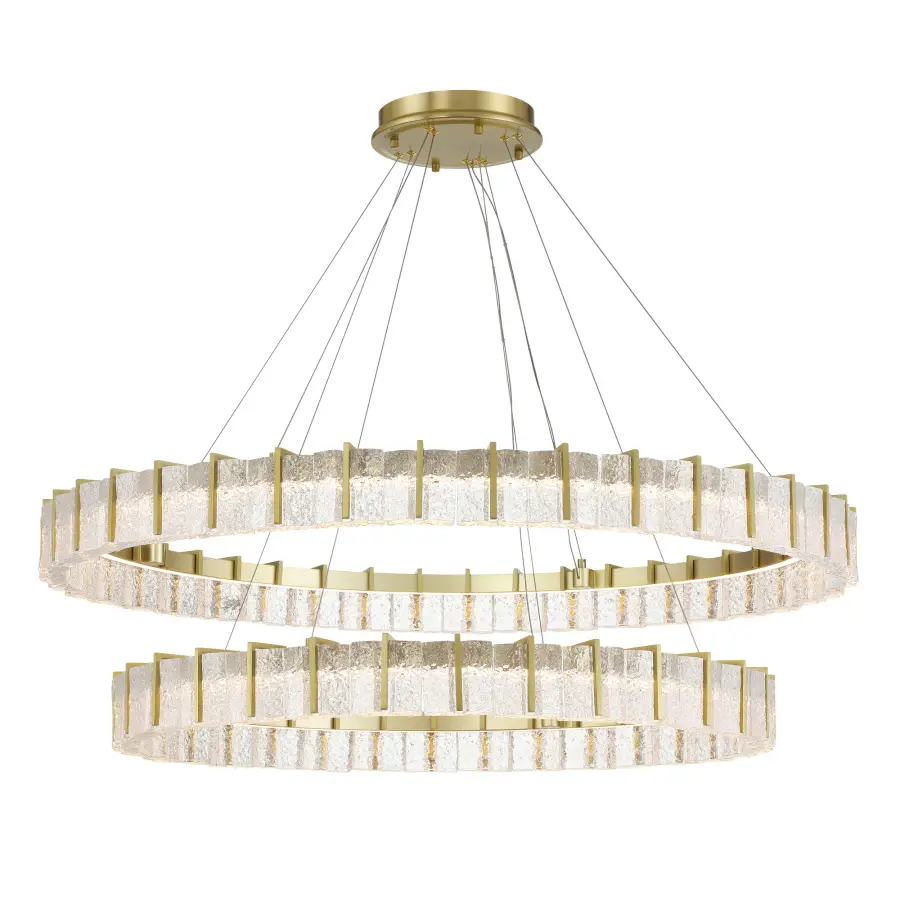 Sevryn 44.5" LED Chandelier in Soft Brass - Image 1