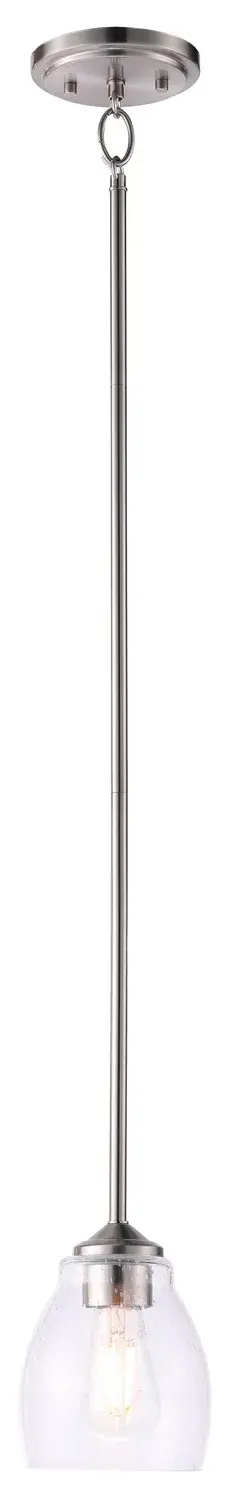 Winsley 1-Light Mini Pendant in Brushed Nickel - Image 1