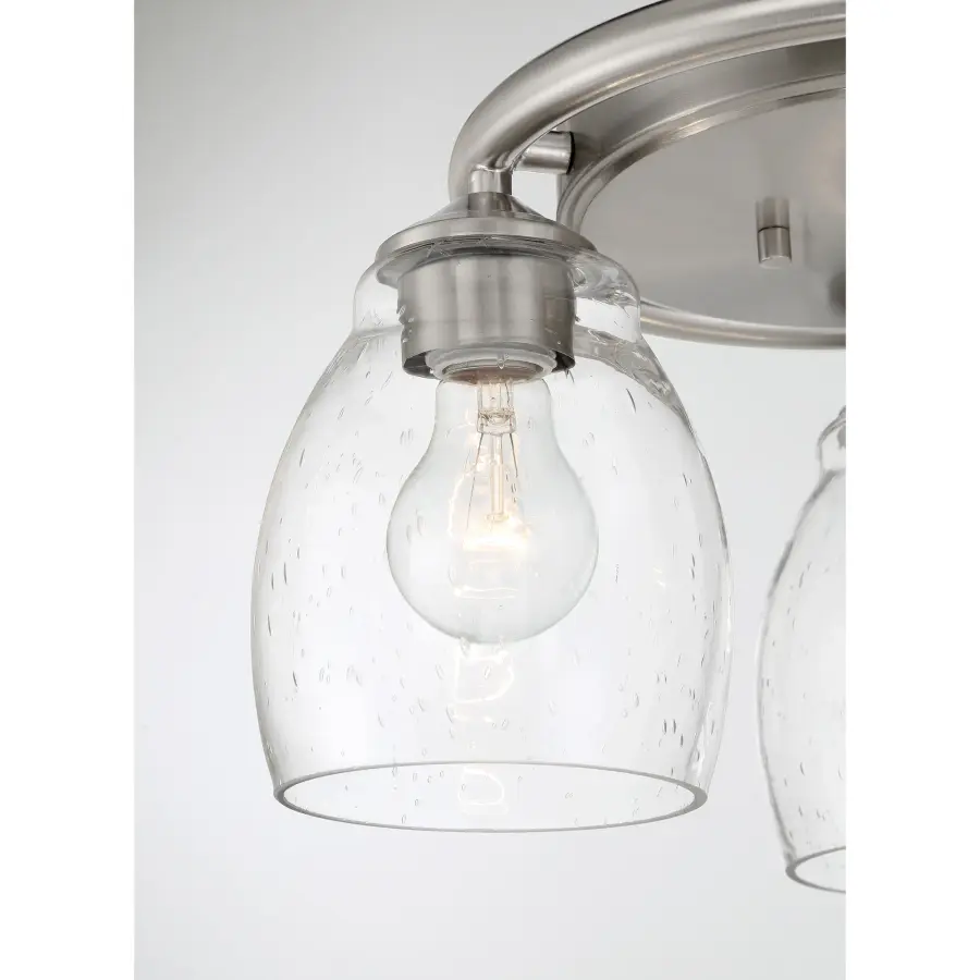 Winsley 3-Light Flush Mount in Brushed Nickel - Image 2