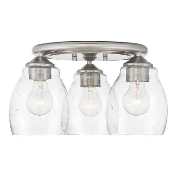 Winsley 3-Light Flush Mount in Brushed Nickel - Image 5