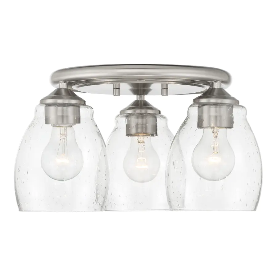 Winsley 3-Light Flush Mount in Brushed Nickel - Image 5